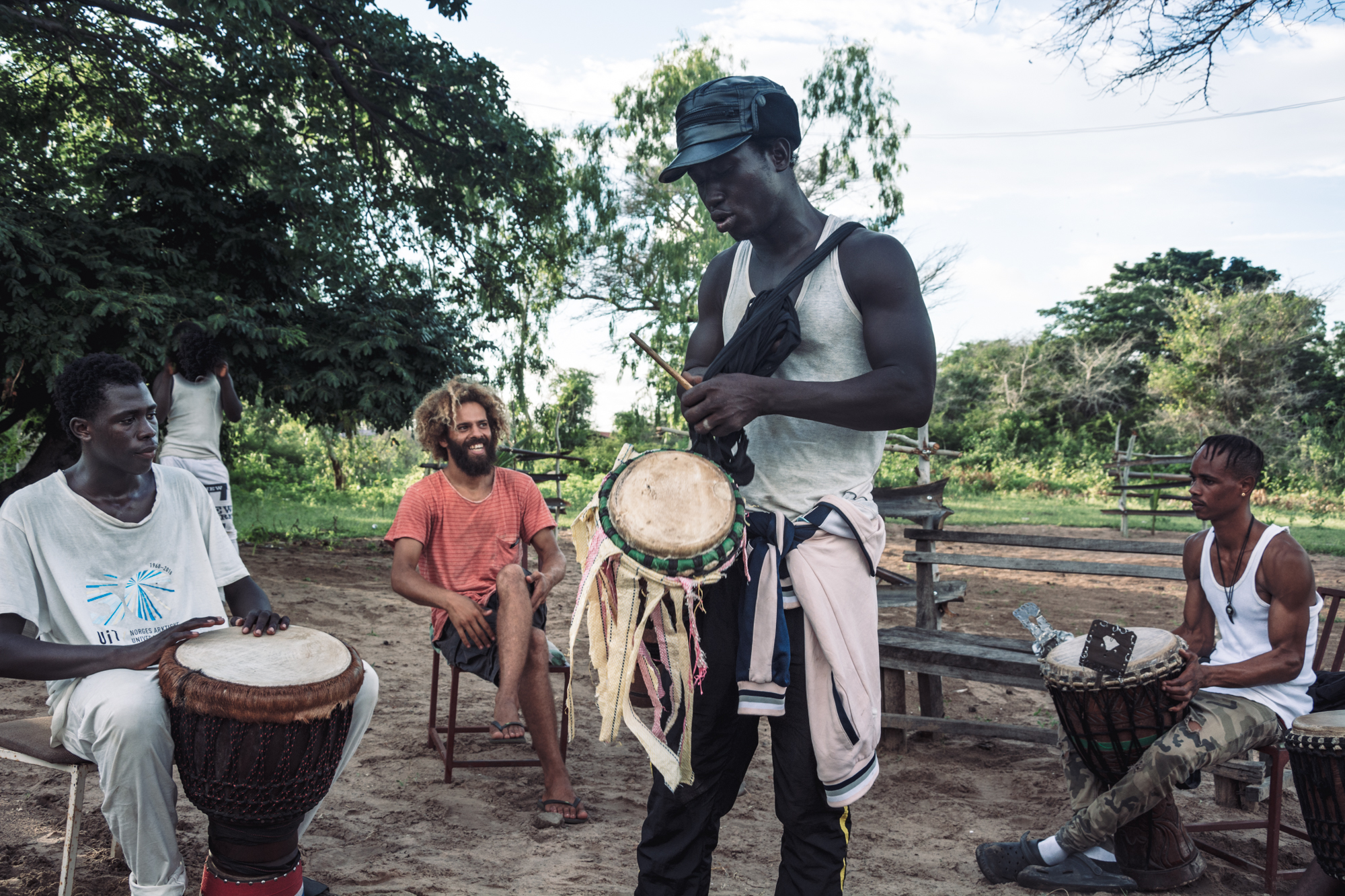 Drumming in Gambia