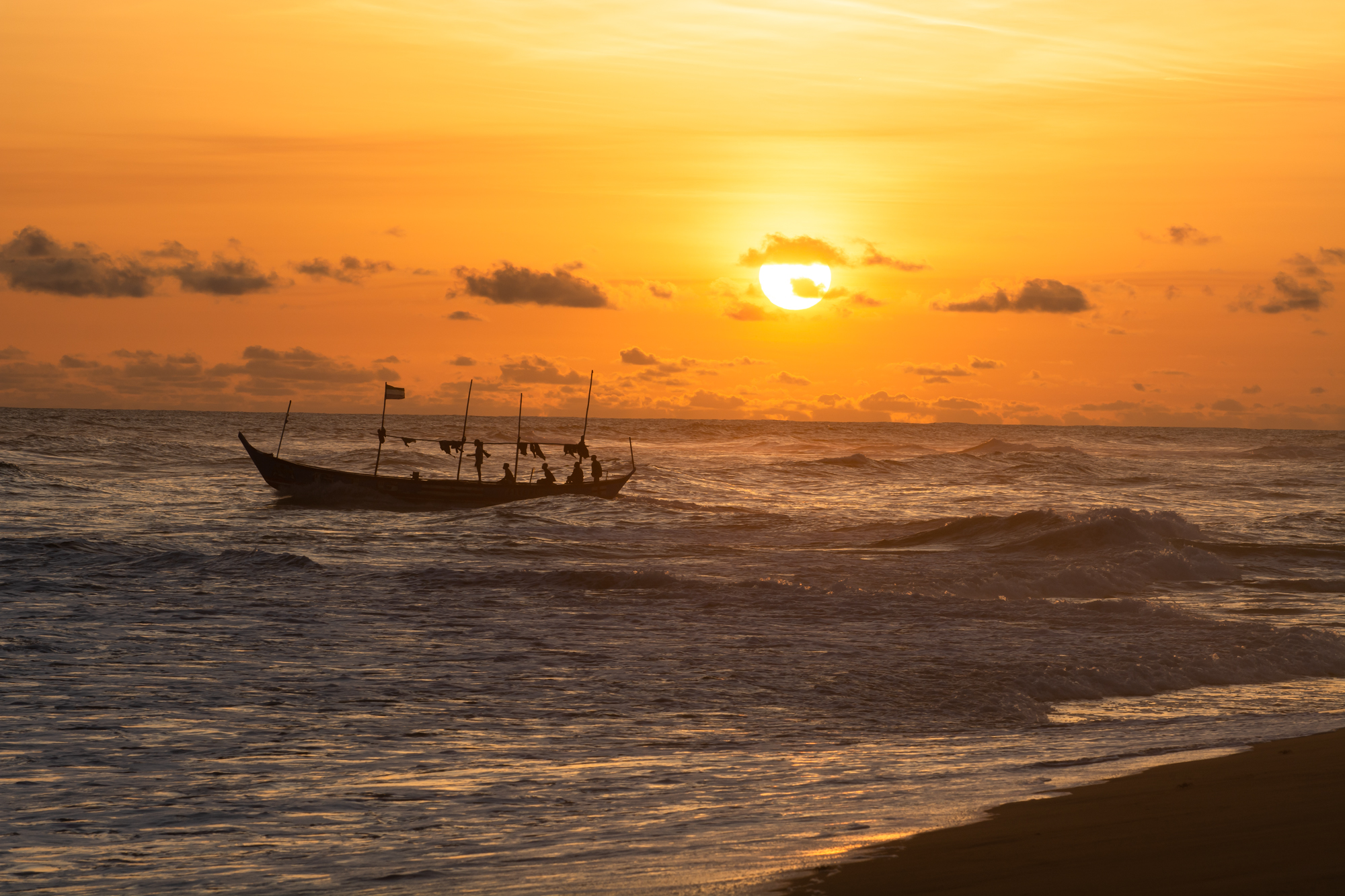 Sonnenuntergang Fischerboot